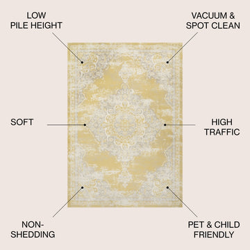 Alhambra Ornate Medallion Modern Area Rug